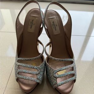 Valentino multi color crystal pump